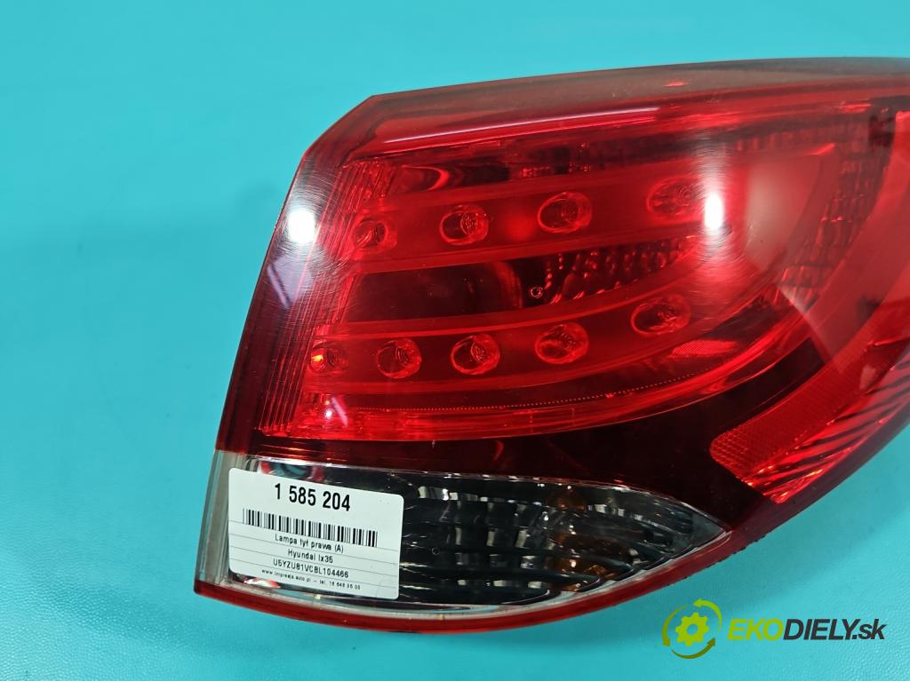 Hyundai Ix35 2.0 crdi 184hp manual 135 kW 1995 cm3 5- svetlo / reflektor zadné pravé 92402-2Y0 (Kľučka dverí ostatné)