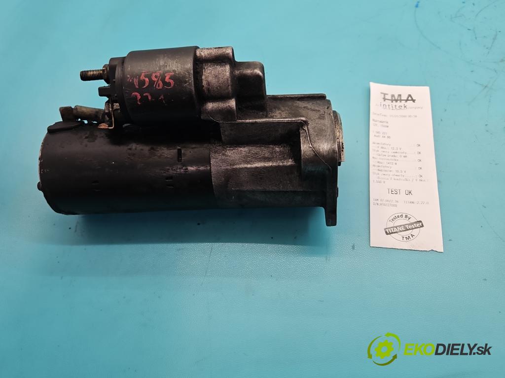 Audi A4 B6 2000-2004 1.9 tdi 131 HP manual 96 kW 1896 cm3 5- štartér 068911024H (Štartér)