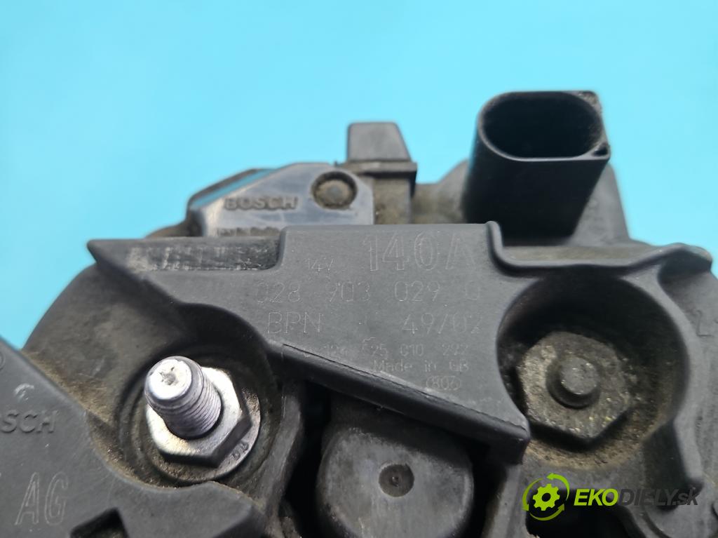Audi A4 B6 2000-2004 1.9 tdi 131 HP manual 96 kW 1896 cm3 5- Alternator  (Alternátor)