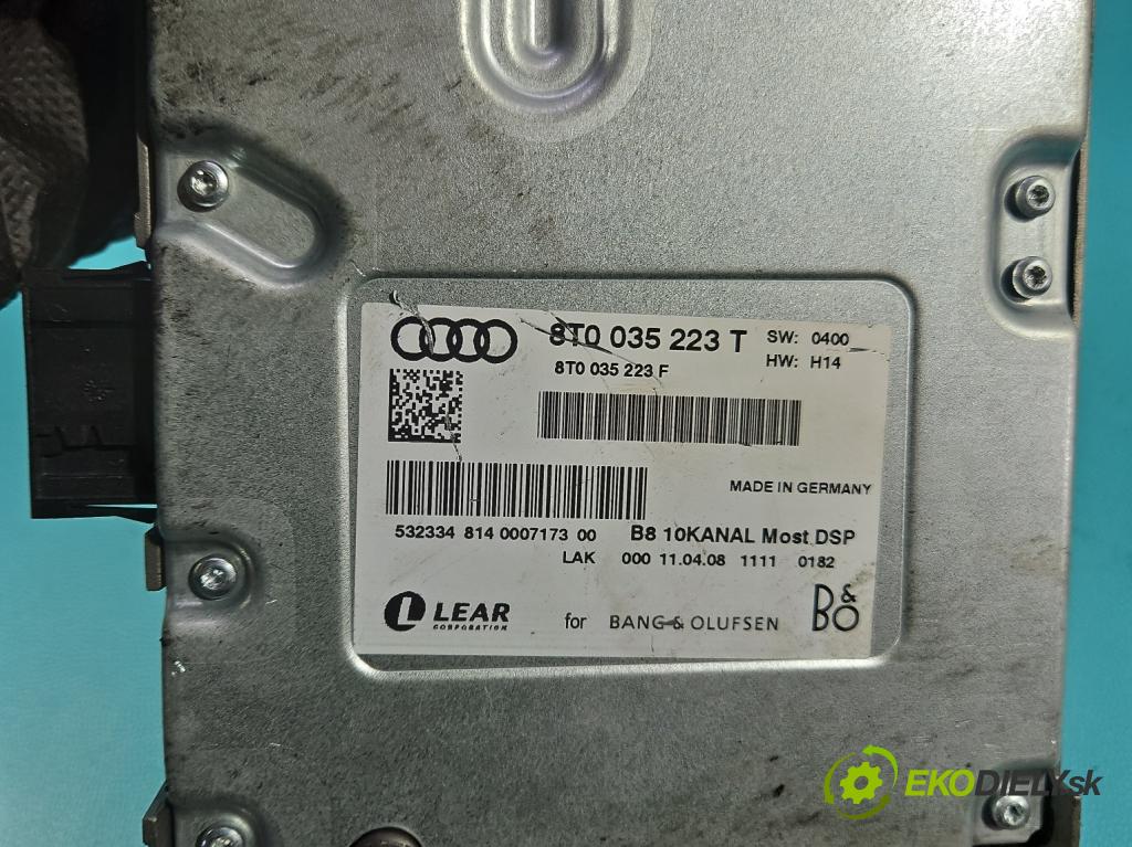 Audi A4 B8 2007-2015 2.0 TFSI 211KM automatic 155 kW 1984 cm3 5- Zesilovač: 8T0035223T (Zosilňovač)
