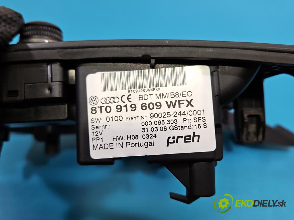Audi A4 B8 2007-2015 2.0 TFSI 211KM automatic 155 kW 1984 cm3 5- prepínač rádio: navigácie 8T0919609WFX