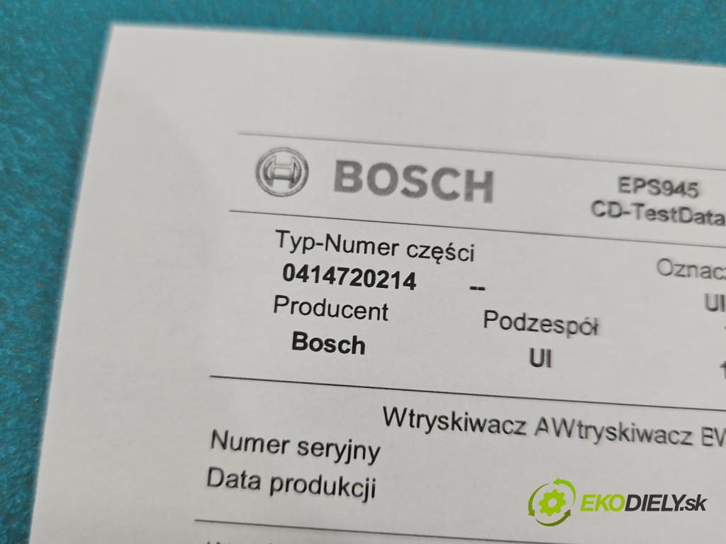 Audi A4 B6 2000-2004 1.9 tdi 131 HP manual 96 kW 1896 cm3 4- vstrekovacie čerpadlo 0414720214 (Vstrekovač paliva)