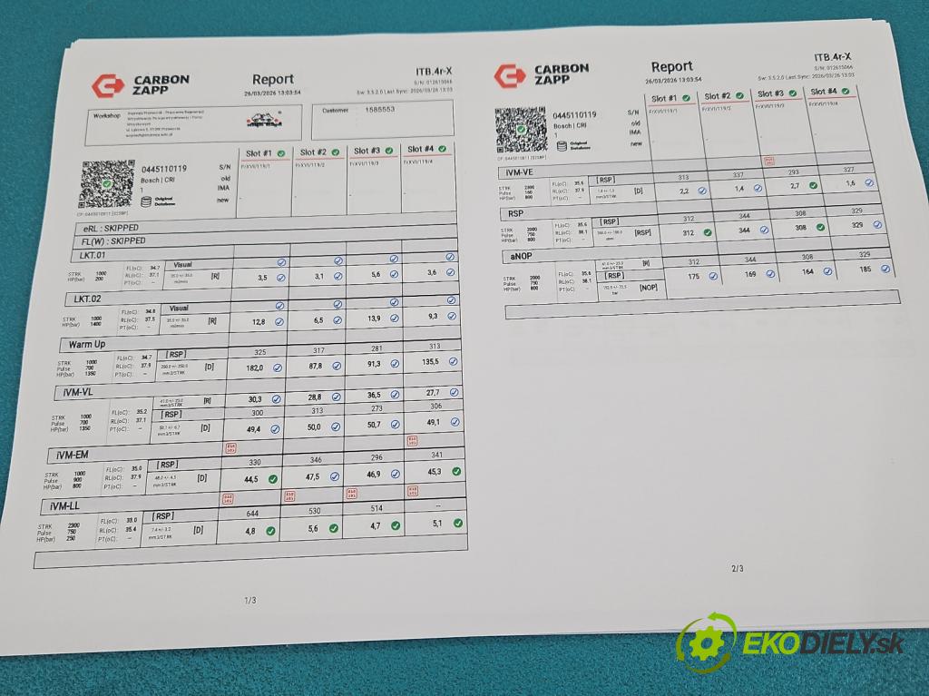 Fiat Stilo 1.9 jtd 101 HP manual 74 kW 1910 cm3 3- vstrek komplet 0445110119