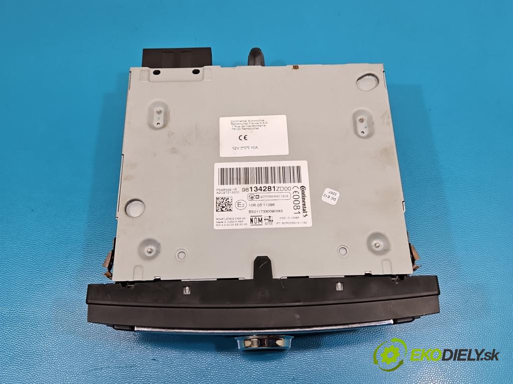 Peugeot 301 1.6 hdi 99 HP manual 73 kW 1560 cm3 4- Radio originál 98134281ZD