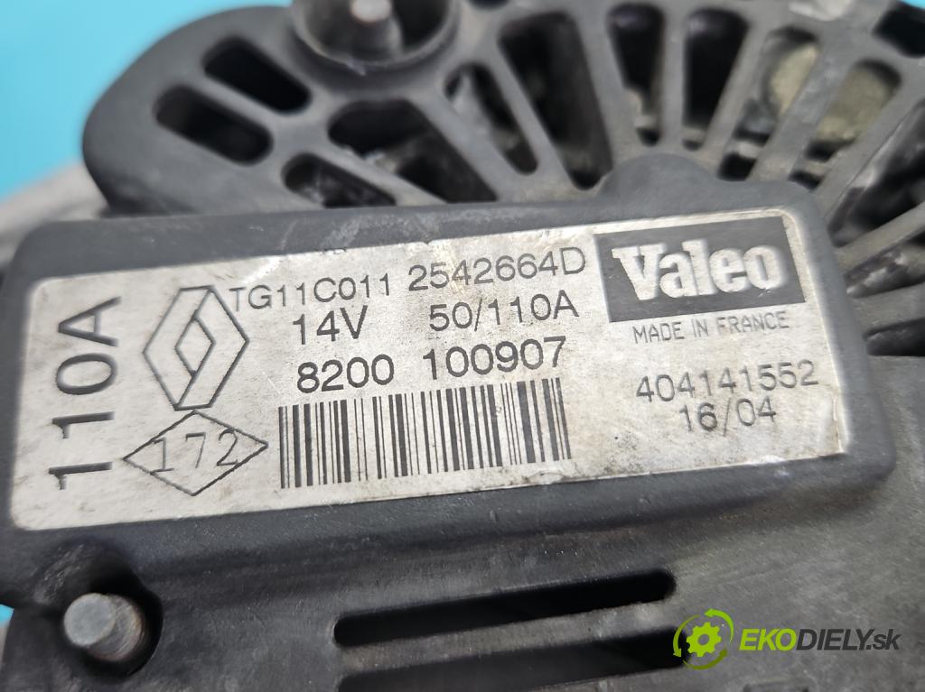 Renault Scenic II 2003-2009 1.6 16V 113 HP manual 83 kW 1598 cm3 5- Alternator 8200100907 (Alternátor)