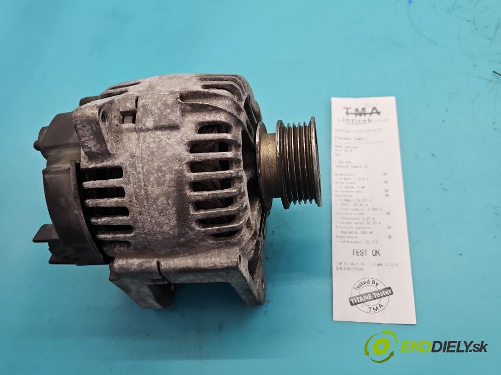 Renault Scenic II 2003-2009 1.6 16V 113 HP manual 83 kW 1598 cm3 5- Alternator 8200100907 (Alternátor)