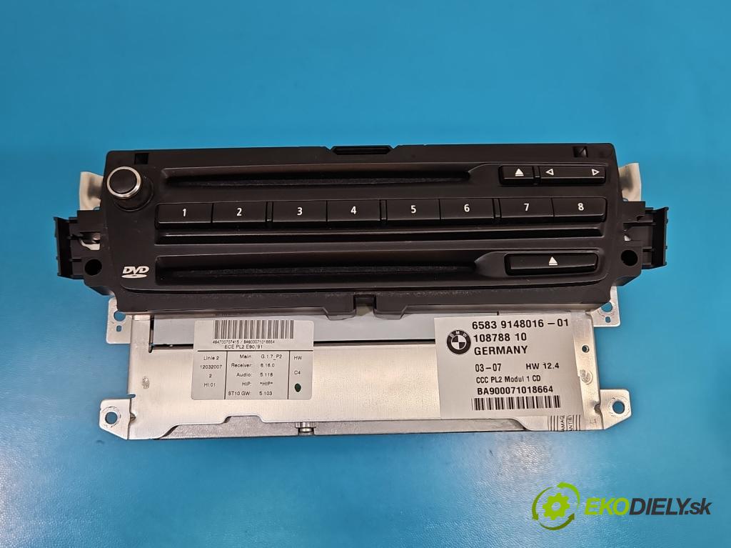 Bmw 3 E90 2005-2013 3.0d 231 hp automatic 170 kW 2993 cm3 5- Radio továrna: 9148016