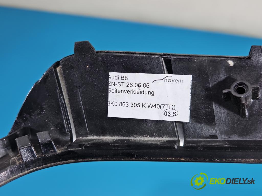Audi A4 B8 2007-2015 2.0 TFSI 211KM automatic 155 kW 1984 cm3 5- lišta ozdobná interiéry: 8K0863305K