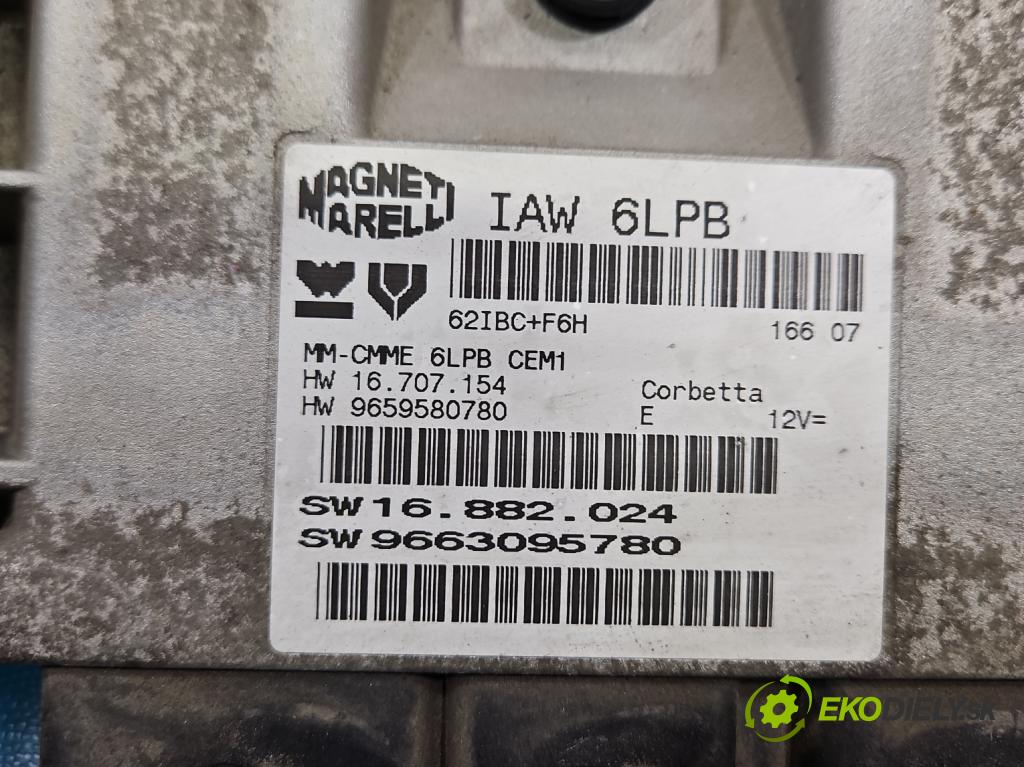 Peugeot 407 1.8 16V 125 HP manual 92 kW 1749 cm3 5- riadiaca jednotka motora IAW 6LPB