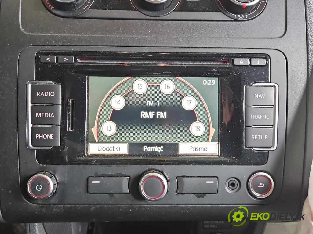 Vw Caddy III 2K 2003-2020 2.0 tdi 140 hp manual 103 kW 1968 cm3 5- Radio továrna: 3C8035279R