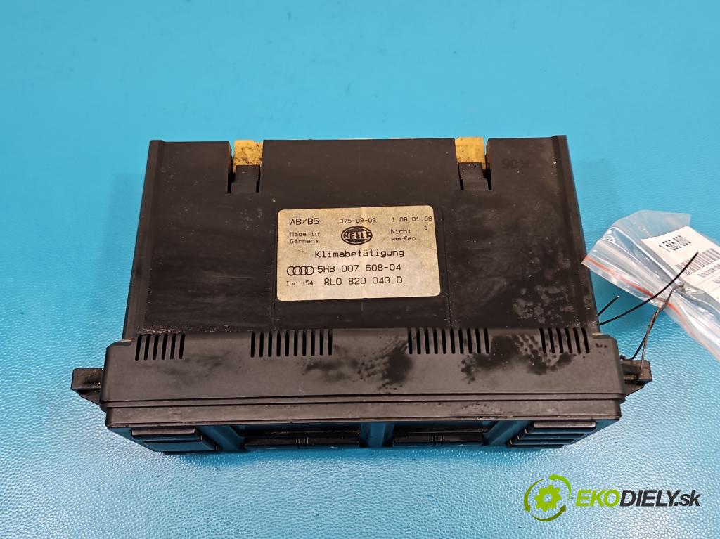 Audi A4 B5 1994-2001 1.9 tdi 110 HP manual 81 kW 1896 cm3 4- panel kúrenia 8L0820043D