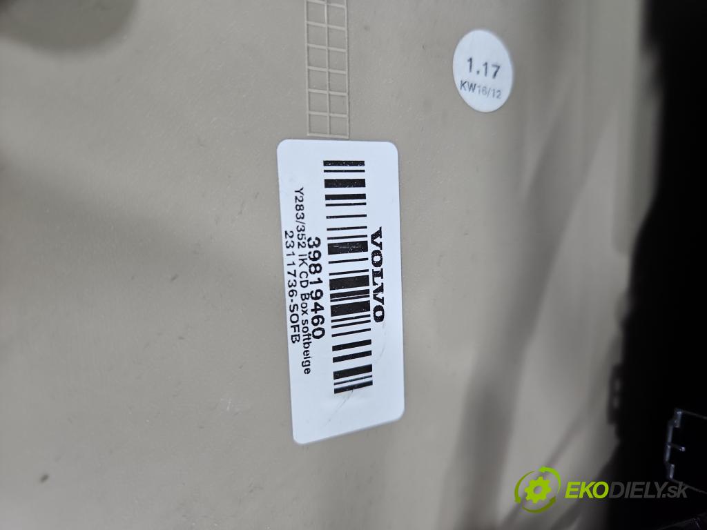 Volvo S60 II 2010-2018 2.5 T5 250 HP automatic 184 kW 2497 cm3 4- operadlo 39819460 (Lakťová opierka)