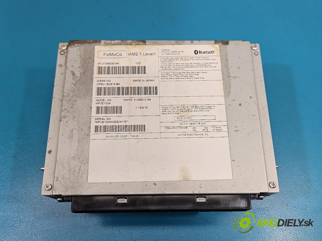 Volvo S60 II 2010-2018 2.5 T5 250 hp automatic 184 kW 2497 cm3 4- Radio továrna: 31358283
