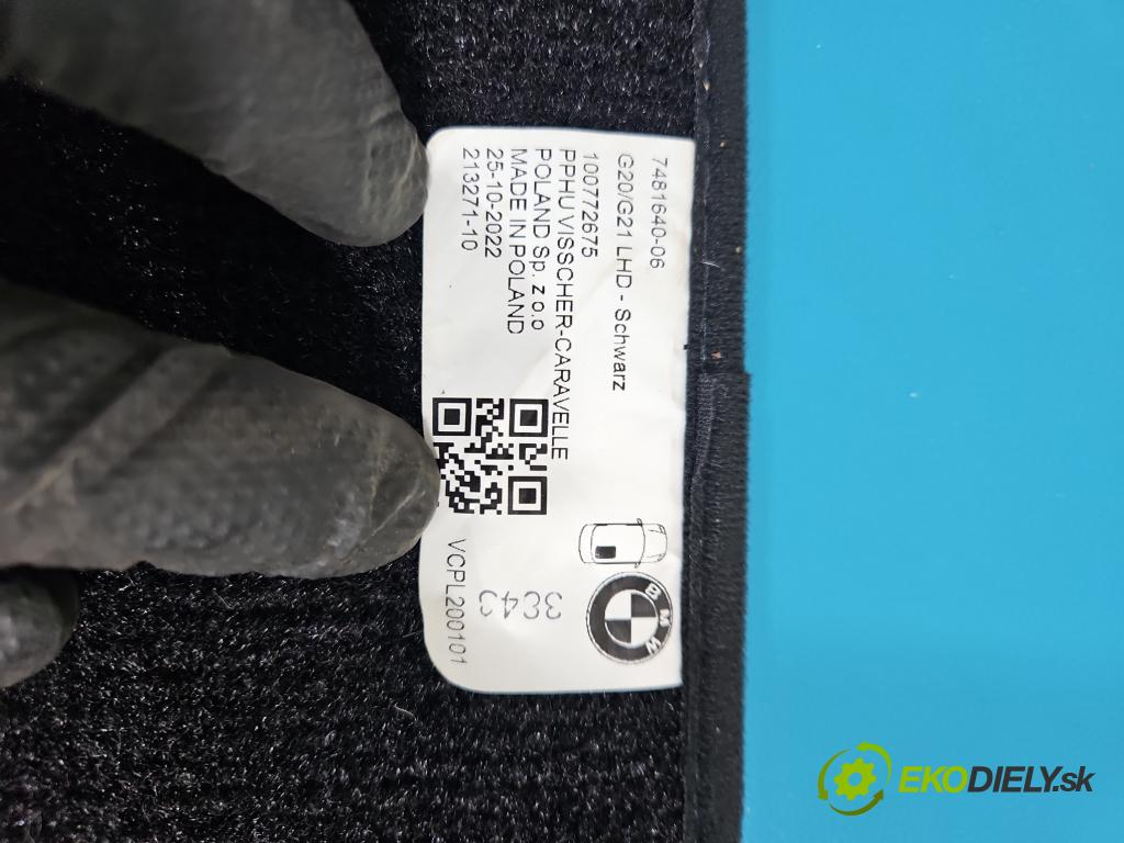 Bmw 3 G20 2018- 2.0 T 156 HP automatic 115 kW 1998 cm3 4- Koberce: 7481640