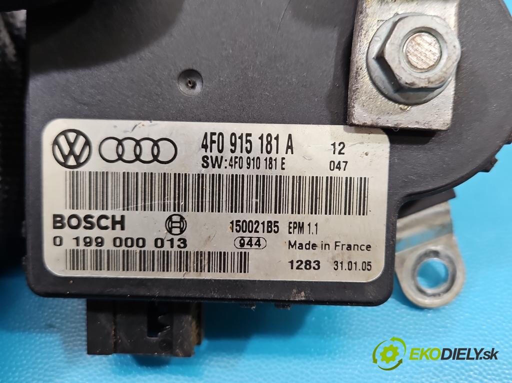 Audi A6 C6 2004-2011 2.0 tdi 140 hp manual 103 kW 1968 cm3 4- kontakt mínus: 4F0915181A