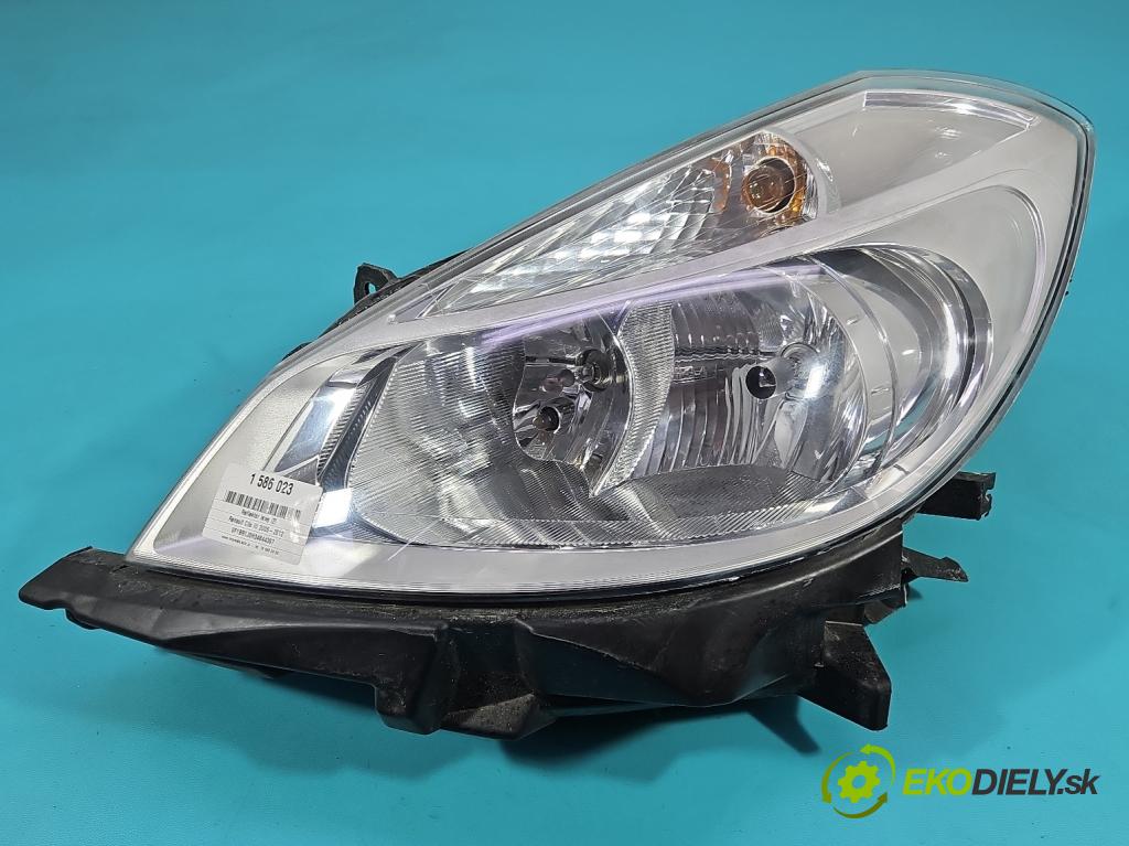 Renault Clio III 2005-2012 1.2 16V 75 HP manual 55 kW 1149 cm3 5- Reflektor: ľavý  (Kľučka dverí ostatné)