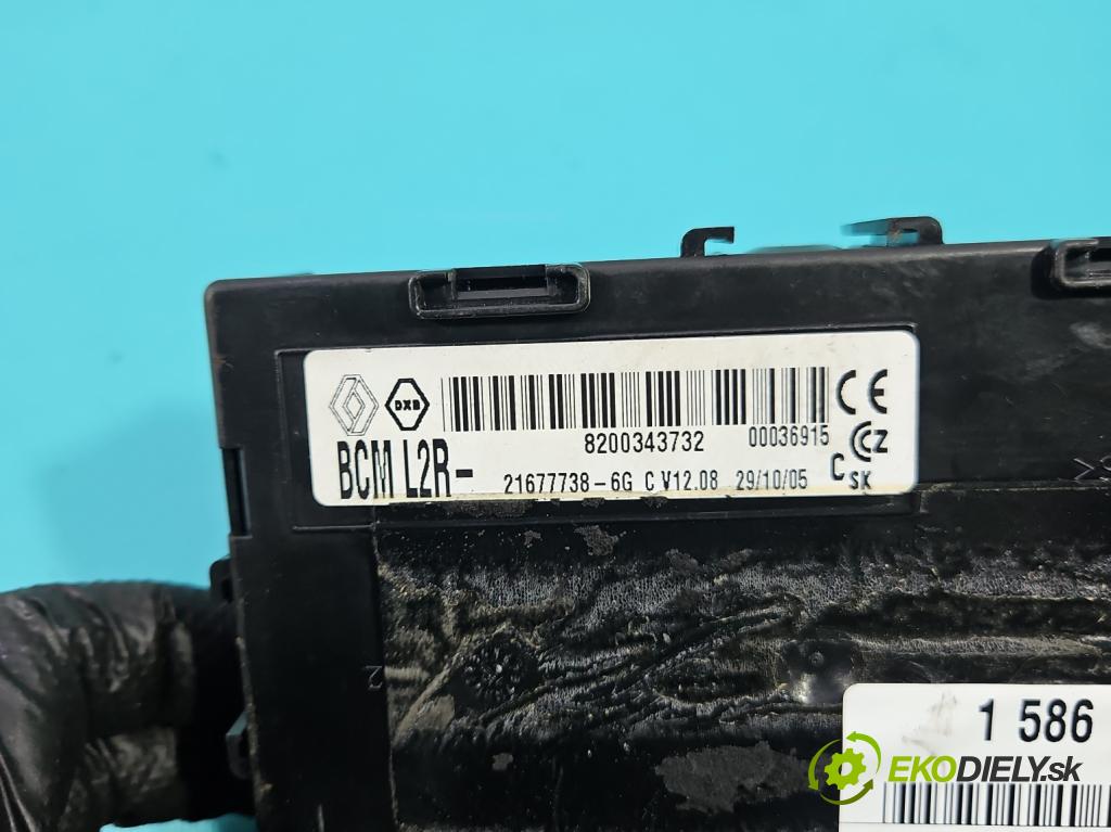 Renault Clio III 2005-2012 1.2 16V 75 HP manual 55 kW 1149 cm3 5- riadiaca jednotka ostatné 8200343732