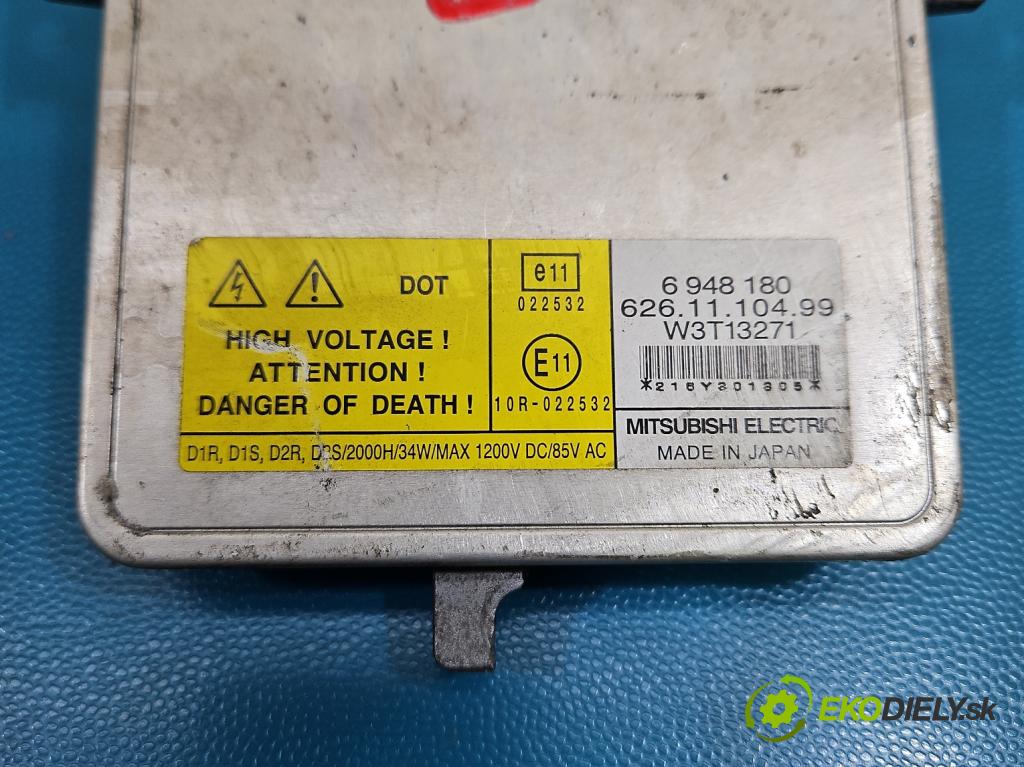 Bmw 3 E90 2005-2013 3.0d 231 HP automatic 170 kW 2993 cm3 5- střídač: xenon 6948180 (Riadiaca jednotka xenónu)