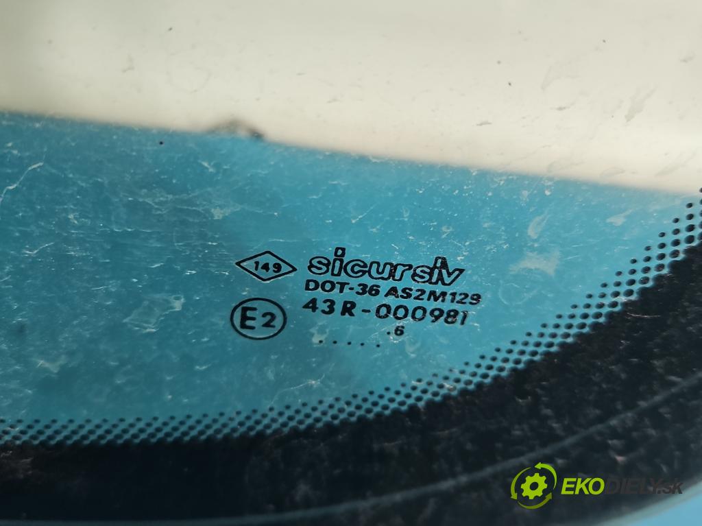 Renault Kangoo I 1998-2008 1.5 dci 82 HP manual 60 kW 1461 cm3 5- sklo dvere zadné ľavé