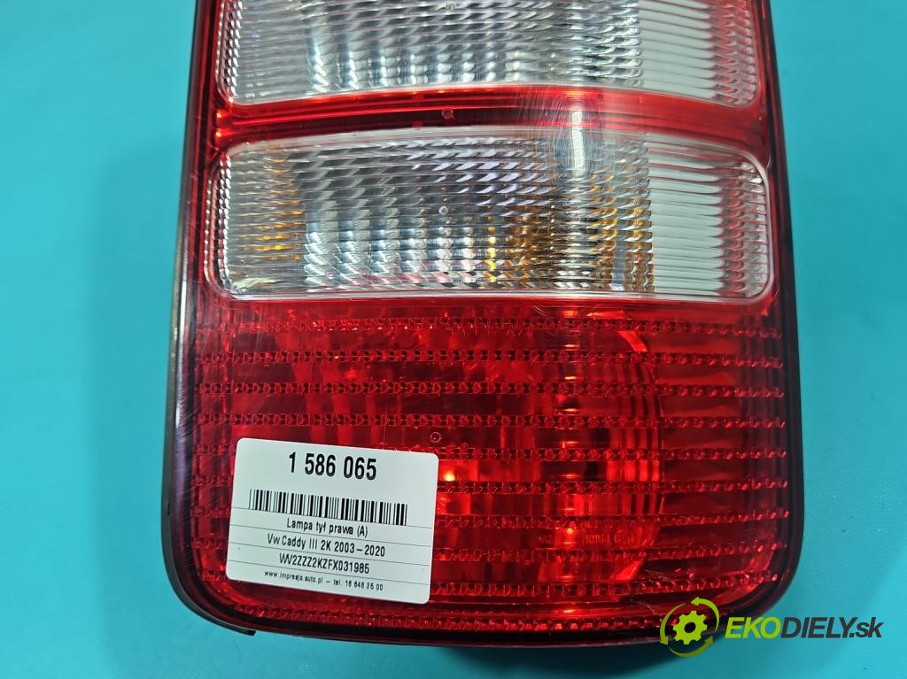 Vw Caddy III 2K 2003-2020 2.0 tdi 140 HP manual 103 kW 1968 cm3 5- svetlo / reflektor zadné pravé 2K5945096K (Kľučka dverí ostatné)