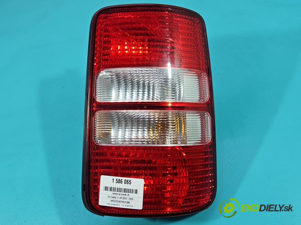 Vw Caddy III 2K 2003-2020 2.0 tdi 140 hp manual 103 kW 1968 cm3 5- světlo zadní pravé 2K5945096K (Klika dveří ostatní)