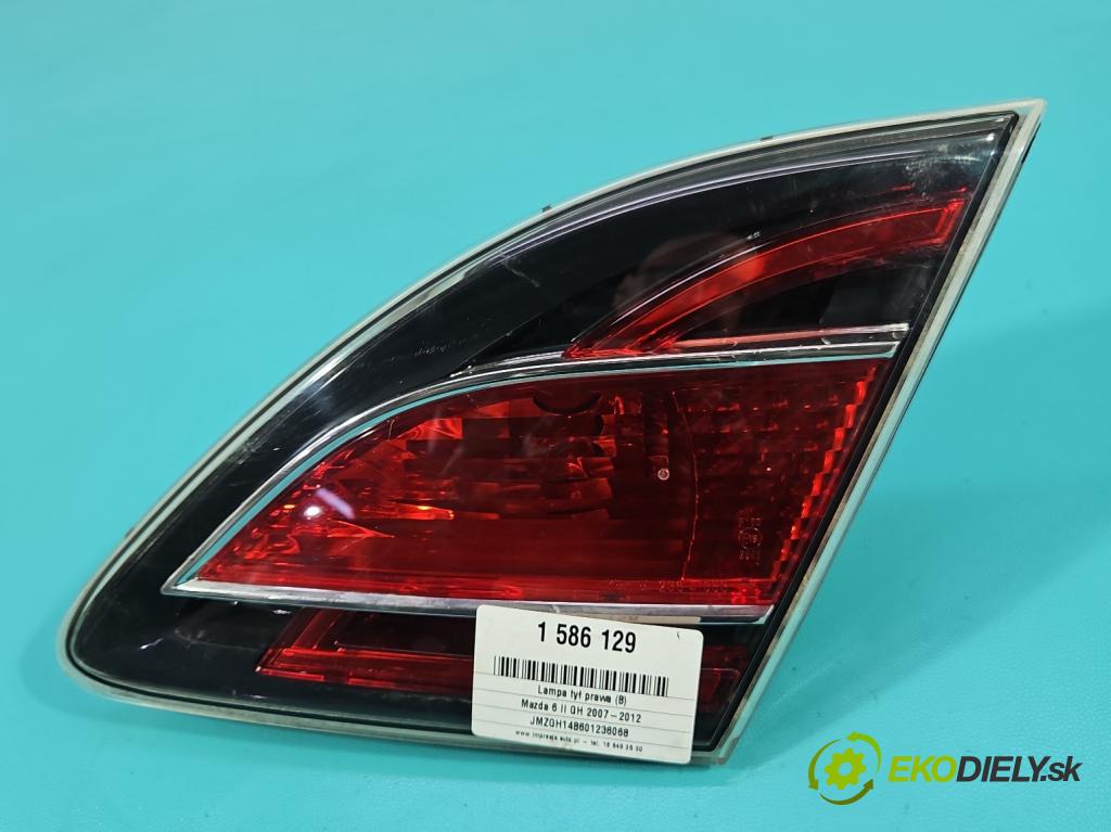 Mazda 6 II GH 2007-2012 2.2 citd 163 HP manual 120 kW 2184 cm3 5- svetlo / reflektor zadné pravé GS1F-513F0 (Kľučka dverí ostatné)