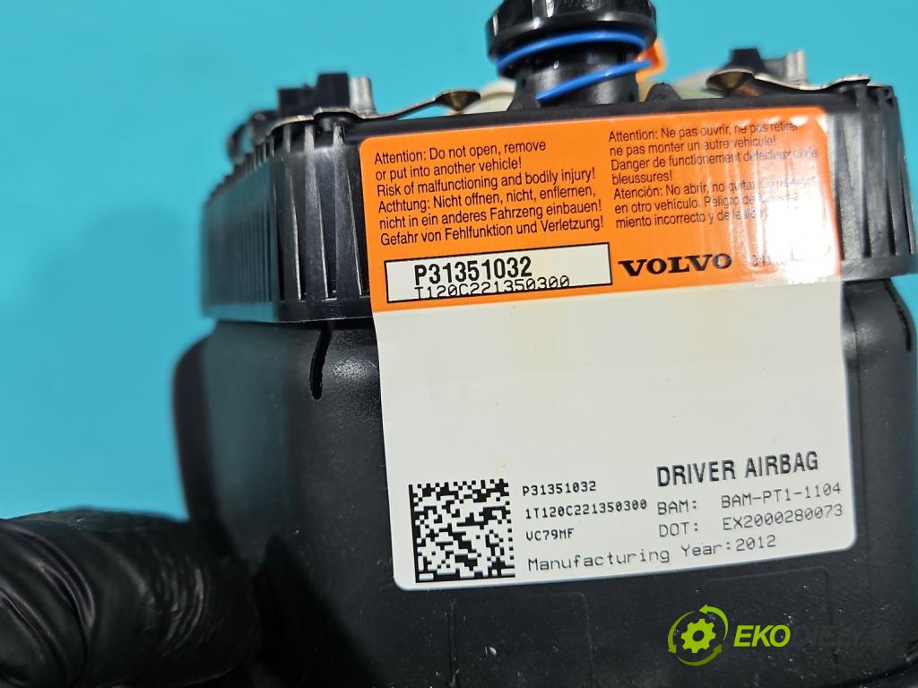 Volvo S60 II 2010-2018 2.5 T5 250 HP automatic 184 kW 2497 cm3 4- airbag vzduch: Řidiči: P31351032 (Airbag)