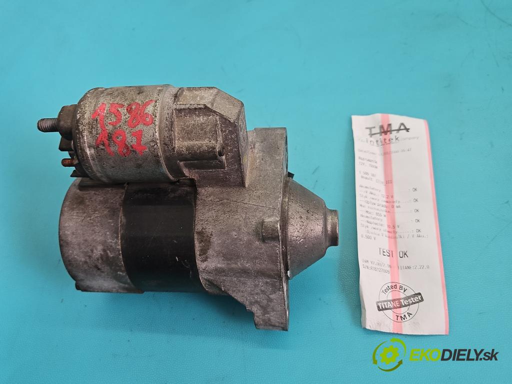 Renault Clio III 2005-2012 1.2 16V 75 HP manual 55 kW 1149 cm3 5- štartér 8200369521 (Štartér)