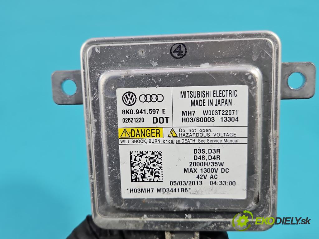 Audi A5 8T 2007-2016 2.0 TFSI 211KM automatic 155 kW 1984 cm3 2- střídač: xenon 8K0941597E (Riadiaca jednotka xenónu)