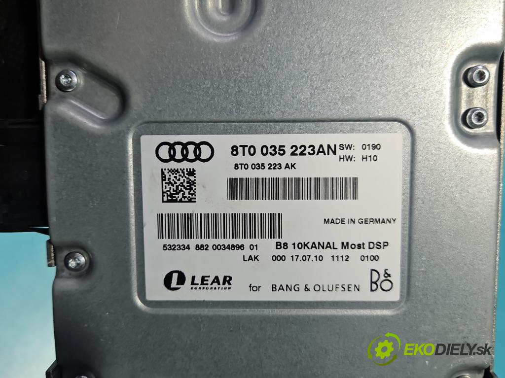 Audi A5 8T 2007-2016 2.0 TFSI 211KM automatic 155 kW 1984 cm3 2- Zesilovač: 8T0035223AN (Zosilňovač)
