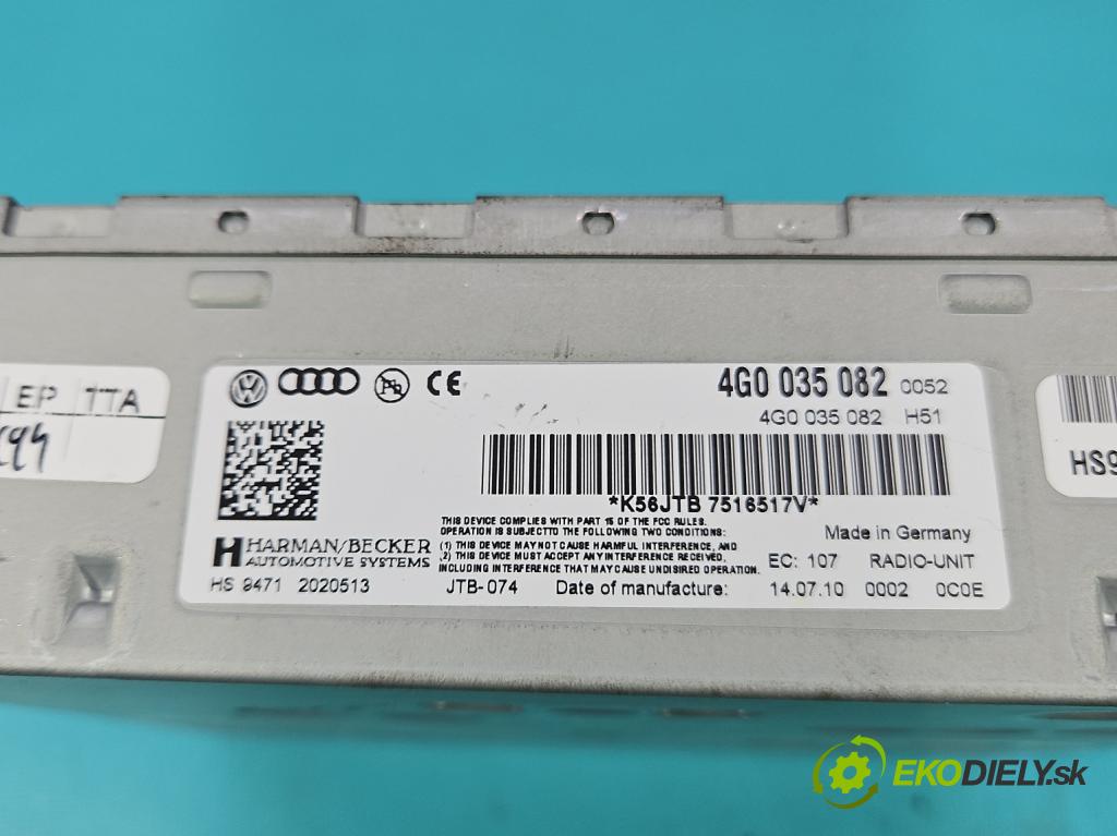Audi A5 8T 2007-2016 2.0 TFSI 211KM automatic 155 kW 1984 cm3 2- riadiaca jednotka ostatné 4G0035082