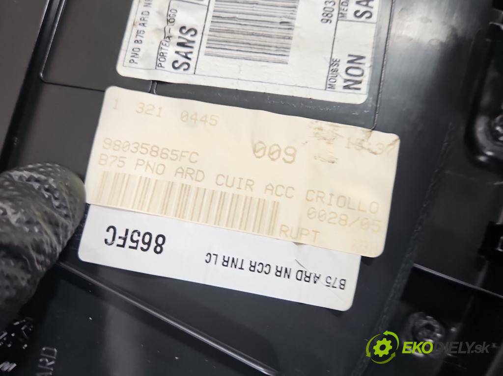 Citroen DS4 2011-2015 2.0 hdi RH02 163 HP manual 120 kW 1997 cm3 5- Čalounictví: dvere zadné pravé 98035865FC