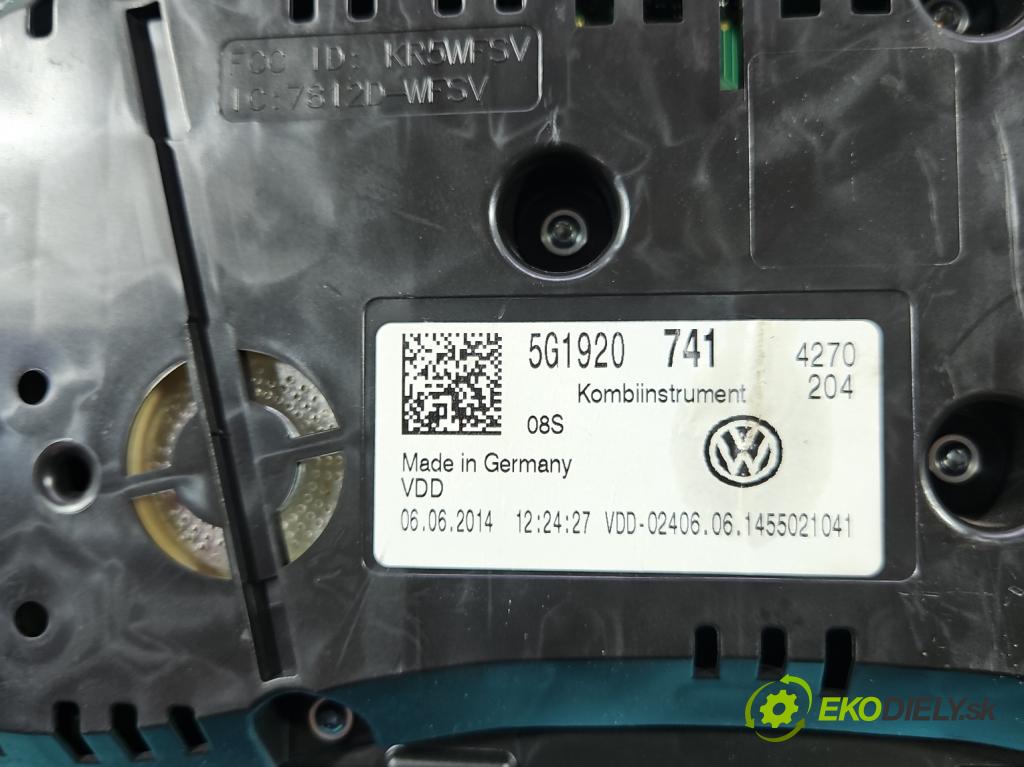 Vw Golf VII 2012-2020 1.6 tdi 105 HP manual 77 kW 1598 cm3 5- prístrojovka/ budíky 5G1920741 (Prístrojová doska)