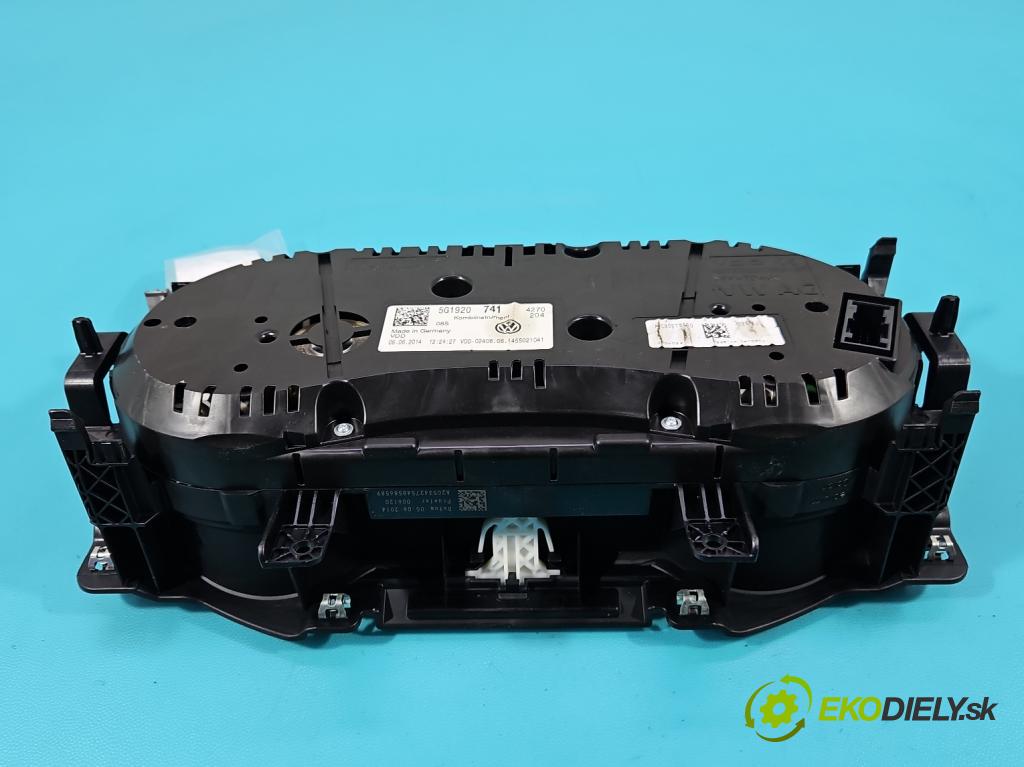 Vw Golf VII 2012-2020 1.6 tdi 105 HP manual 77 kW 1598 cm3 5- prístrojovka/ budíky 5G1920741 (Prístrojová doska)