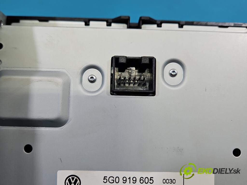 Vw Golf VII 2012-2020 1.6 tdi 105 hp manual 77 kW 1598 cm3 5- Radio továrna: 5G0919605