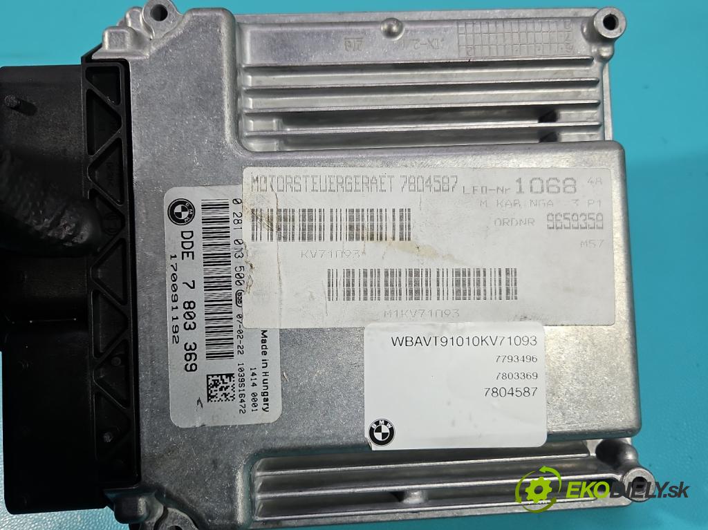 Bmw 3 E90 2005-2013 3.0d 231 HP automatic 170 kW 2993 cm3 5- riadiaca jednotka motora 0281013500