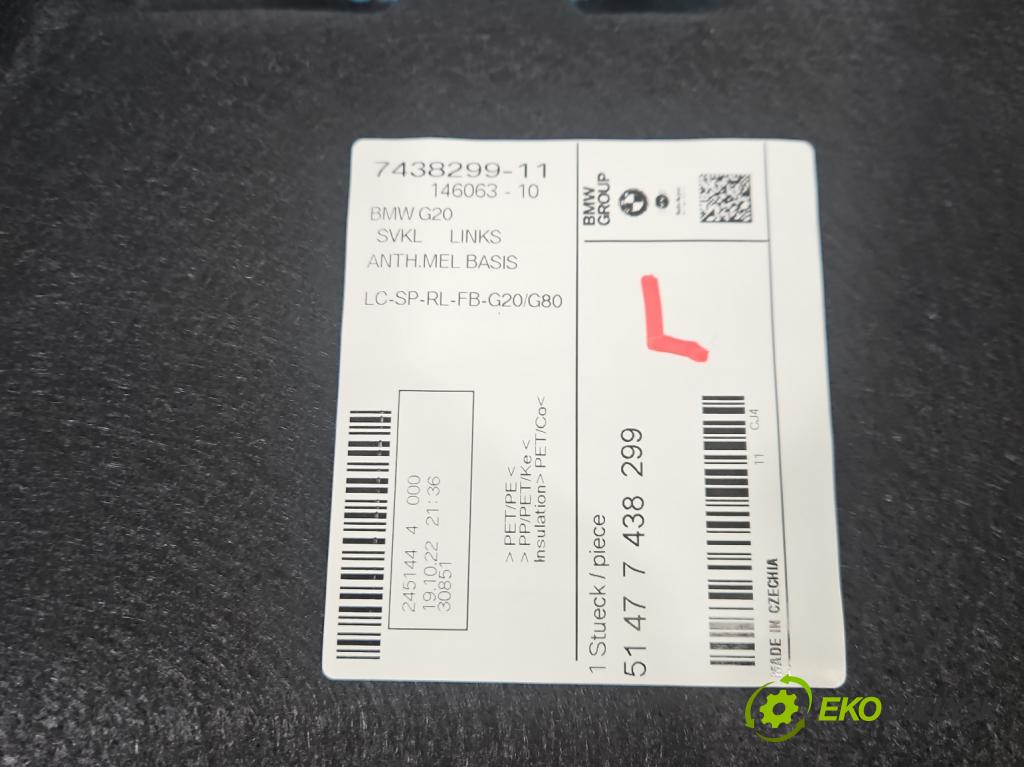 Bmw 3 G20 2018- 2.0 T 156 hp automatic 115 kW 1998 cm3 4- Tapacír: kufra: levé 7438299