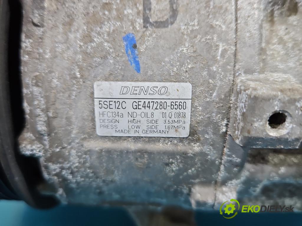 Toyota Verso 2009-2018 2.0 D4D 125 HP manual 92 kW 1998 cm3 5- Kompresor: klimatizácie 447280-6560 (Kompresor klimatizácie)