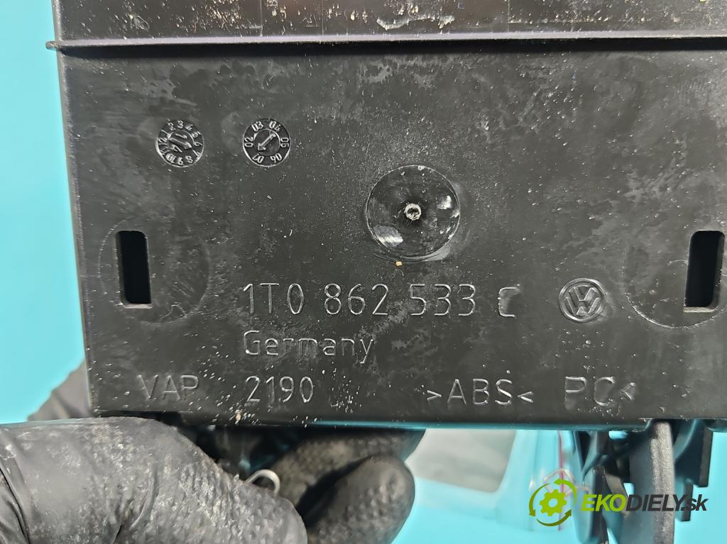 Vw Caddy III 2K 2003-2020 2.0 tdi 140 HP manual 103 kW 1968 cm3 5- Rukojeť: na nápoje: 1T0862533C (Držiak (úchyt) na nápoje)