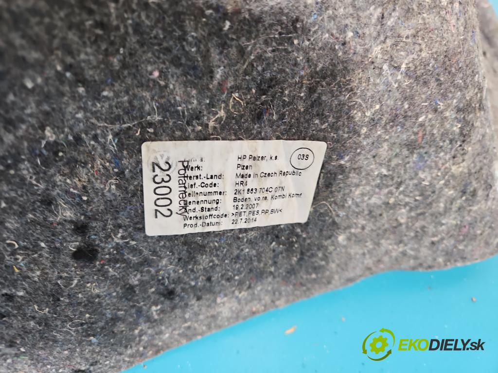 Vw Caddy III 2K 2003-2020 2.0 tdi 140 HP manual 103 kW 1968 cm3 5- koberec do auta ostatné 2K3863731AK