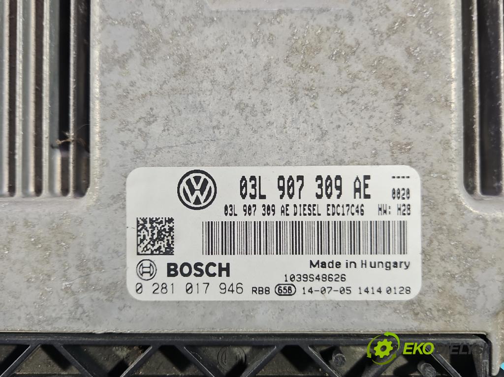 Vw Caddy III 2K 2003-2020 2.0 tdi 140 HP manual 103 kW 1968 cm3 5- riadiaca jednotka motora 03L907309AE