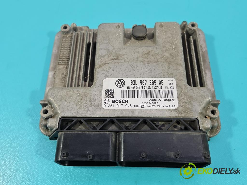 Vw Caddy III 2K 2003-2020 2.0 tdi 140 HP manual 103 kW 1968 cm3 5- riadiaca jednotka motora 03L907309AE