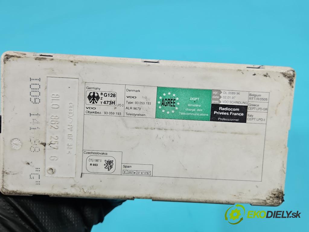 Audi A4 B5 1994-2001 1.9 tdi 110 hp manual 81 kW 1896 cm3 4- Centrálni: zámek: 8L0862257G