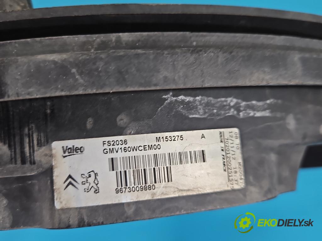 Citroen DS4 2011-2015 2.0 hdi RH02 163 HP manual 120 kW 1997 cm3 5- Ventilátor chladiča 9673009880