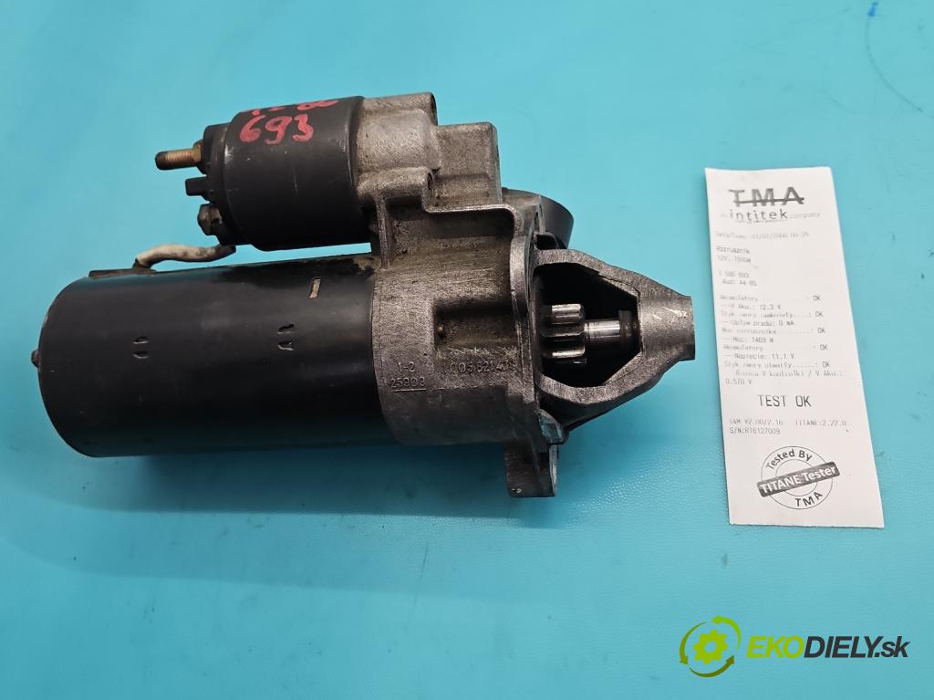Audi A4 B5 1994-2001 1.9 tdi 110 hp manual 81 kW 1896 cm3 4- startér: 068911024G (Startér)