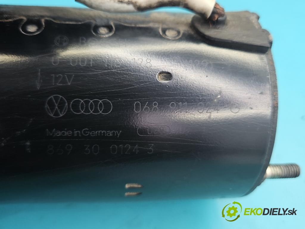 Audi A4 B5 1994-2001 1.9 tdi 110 hp manual 81 kW 1896 cm3 4- startér: 068911024G (Startér)