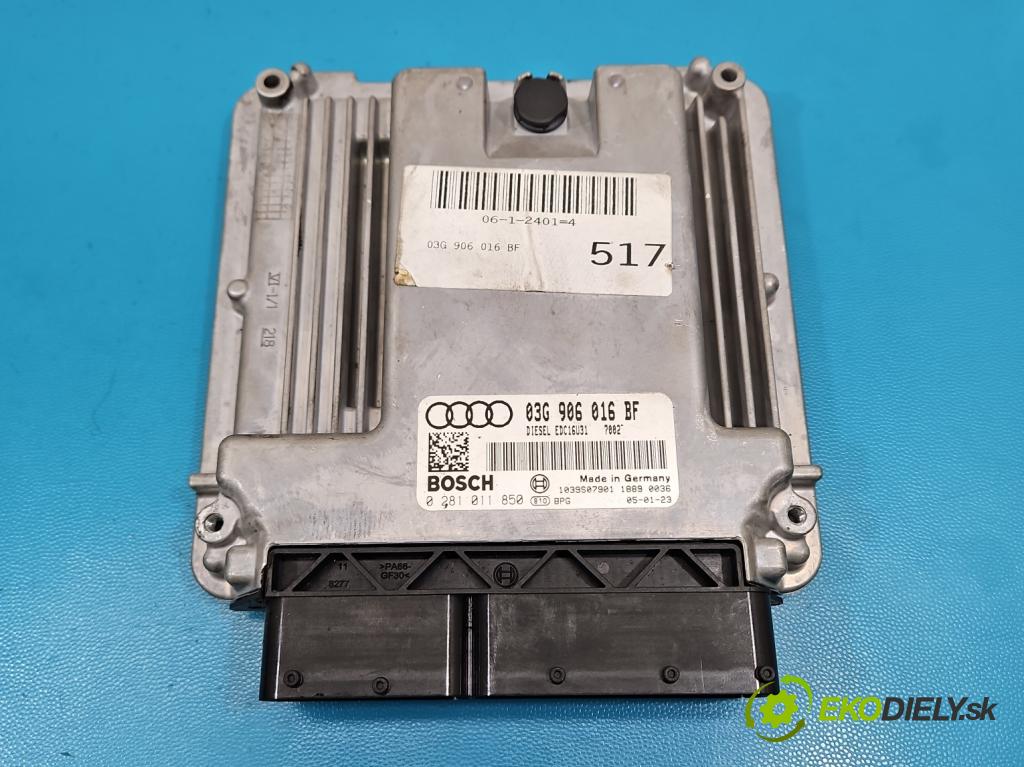 Audi A6 C6 2004-2011 2.0 tdi 140 HP manual 103 kW 1968 cm3 4- riadiaca jednotka motora 03G906016BF