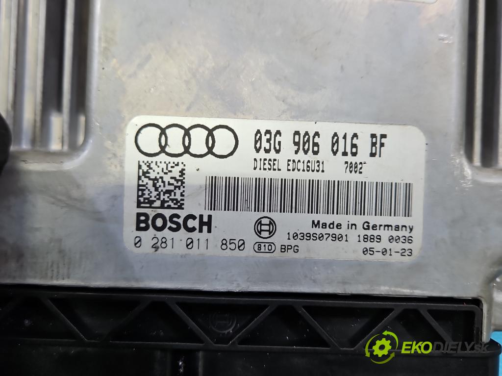 Audi A6 C6 2004-2011 2.0 tdi 140 HP manual 103 kW 1968 cm3 4- riadiaca jednotka motora 03G906016BF
