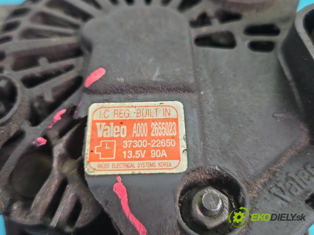 Hyundai Matrix 1.6 16V 102 hp automatic 75 kW 1599 cm3 5- Alternator 37300-22650 (Alternátor)