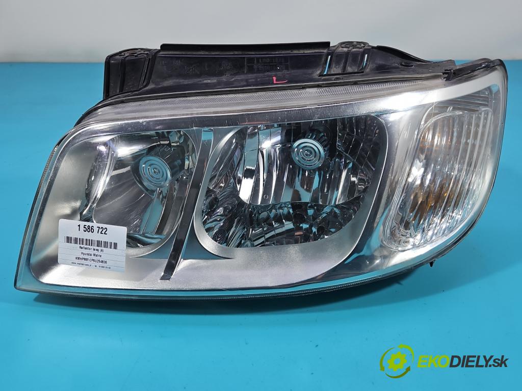 Hyundai Matrix 1.6 16V 102 HP automatic 75 kW 1599 cm3 5- Reflektor: ľavý IHL 92101-176 (Kľučka dverí ostatné)